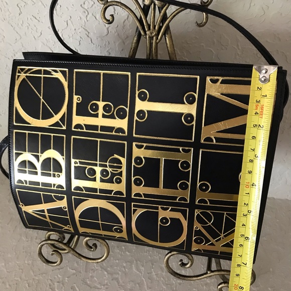 Paloma Picasso Gold Storybook Alphabet Letters Bag - Picture 7 of 8